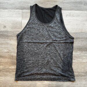 Mens Lululemon Workout Tank Top Grey Space Dye Size Medium